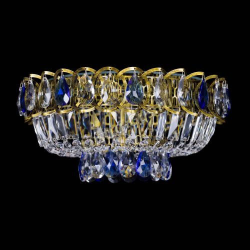 Люстра Астра Бутон №1 синяя под бронзу в Кирове Гусь Хрустальный