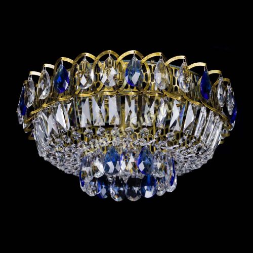 Люстра Астра Бутон №1 синяя под бронзу в Кирове Гусь Хрустальный