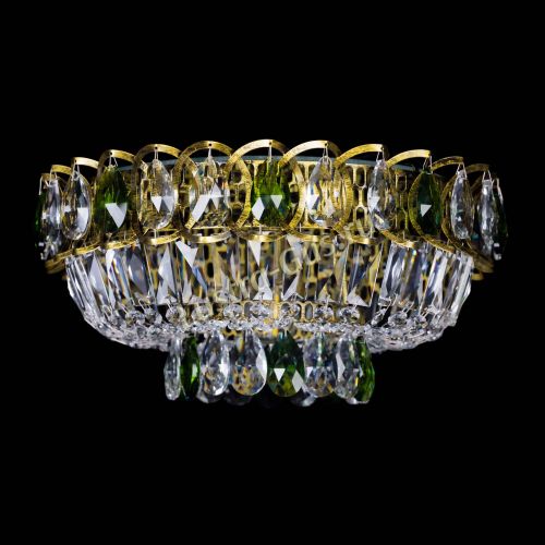 Люстра Астра Бутон №1 зеленая под бронзу в Кирове Гусь Хрустальный