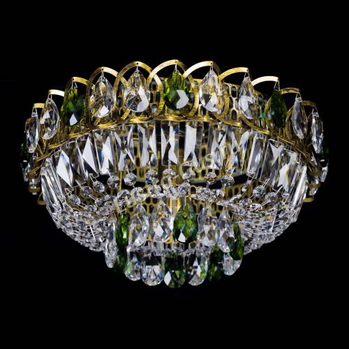 Люстра Астра Бутон №1 зеленая под бронзу в Кирове Гусь Хрустальный