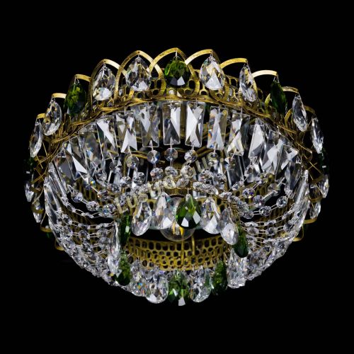 Люстра Астра Бутон №1 зеленая под бронзу в Кирове Гусь Хрустальный