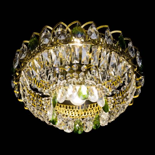 Люстра Астра Бутон №1 зеленая под бронзу в Кирове Гусь Хрустальный