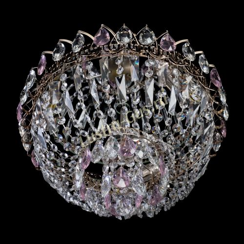 Люстра Астра Бутон №2 розовая в Кирове Гусь Хрустальный