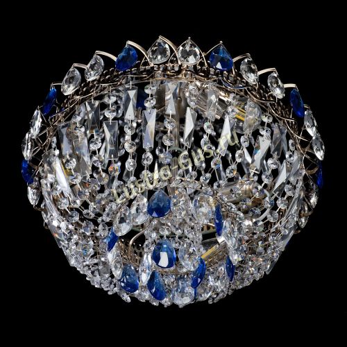 Люстра Астра Бутон №2 синяя в Кирове Гусь Хрустальный