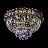 Люстра Астра Бутон №3 фиолетовая под бронзу в Кирове