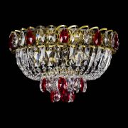 Люстра Астра Бутон №3 красная под бронзу