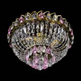 Люстра Астра Бутон №3 розовая под бронзу в Кирове
