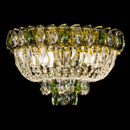 Люстра Астра Бутон №3 зеленая под бронзу в Кирове Гусь Хрустальный