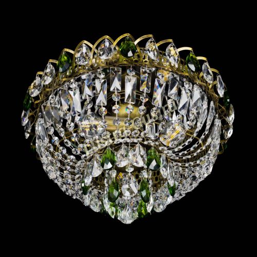 Люстра Астра Бутон №3 зеленая под бронзу в Кирове Гусь Хрустальный