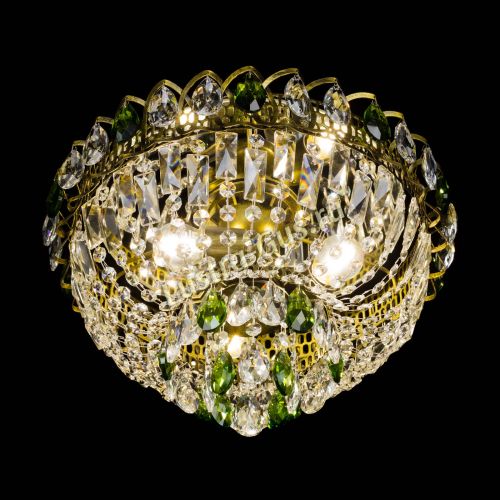 Люстра Астра Бутон №3 зеленая под бронзу в Кирове Гусь Хрустальный