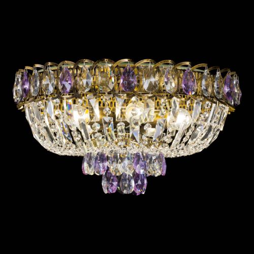 Люстра Астра Бутон №5 фиолетовая под бронзу в Кирове Гусь Хрустальный