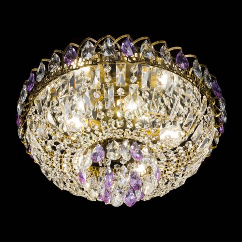 Люстра Астра Бутон №5 фиолетовая под бронзу в Кирове Гусь Хрустальный