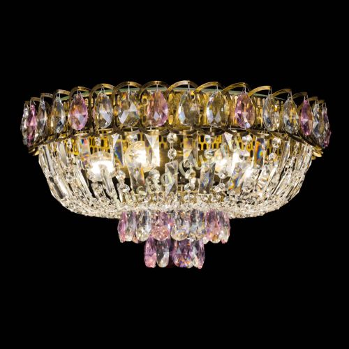 Люстра Астра Бутон №5 розовая под бронзу в Кирове Гусь Хрустальный