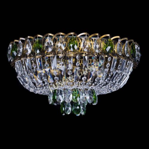 Люстра Астра Бутон №5 зеленая под бронзу в Кирове Гусь Хрустальный