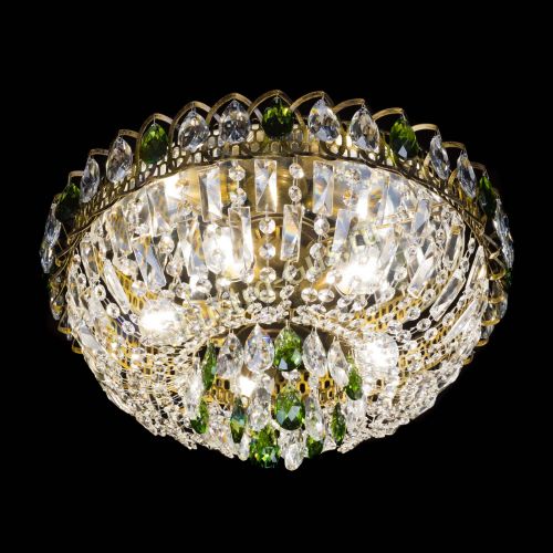 Люстра Астра Бутон №5 зеленая под бронзу в Кирове Гусь Хрустальный