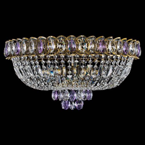 Люстра Астра Бутон №6 под бронзу Фиолетовая в Кирове Гусь Хрустальный