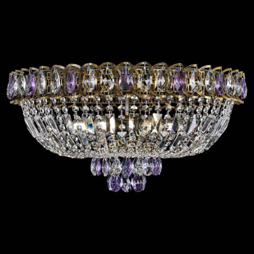 Люстра Астра Бутон №6 под бронзу Фиолетовая в Кирове Гусь Хрустальный