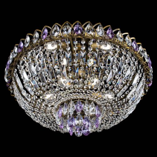 Люстра Астра Бутон №6 под бронзу Фиолетовая в Кирове Гусь Хрустальный