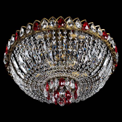 Люстра Астра Бутон №6 под бронзу Красная в Кирове Гусь Хрустальный