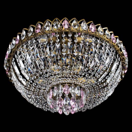 Люстра Астра Бутон №6 под бронзу Розовая в Кирове Гусь Хрустальный