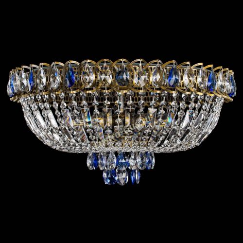 Люстра Астра Бутон №6 под бронзу Синяя в Кирове Гусь Хрустальный