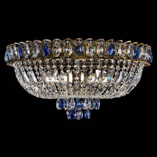 Люстра Астра Бутон №6 под бронзу Синяя в Кирове Гусь Хрустальный