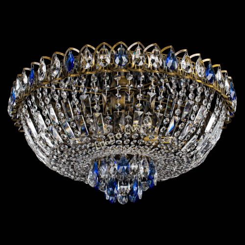 Люстра Астра Бутон №6 под бронзу Синяя в Кирове Гусь Хрустальный