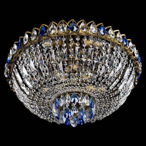 Люстра Астра Бутон №6 под бронзу Синяя в Кирове Гусь Хрустальный