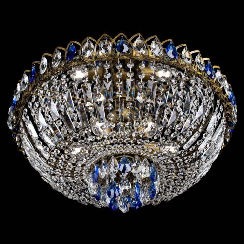 Люстра Астра Бутон №6 под бронзу Синяя в Кирове Гусь Хрустальный