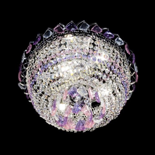 Люстра Астра дубик ровозо-фиолетовая в Кирове Гусь Хрустальный