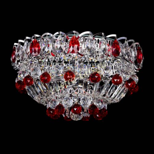 Люстра Астра Шар №3 Красная в Кирове Гусь Хрустальный
