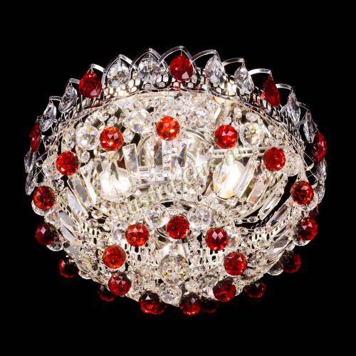 Люстра Астра Шар №3 Красная в Кирове Гусь Хрустальный