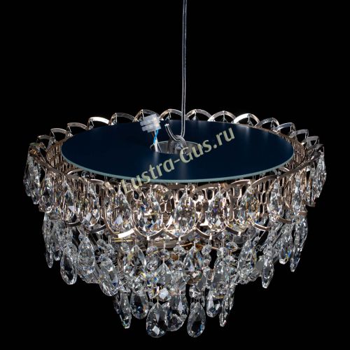 Люстра Астра Шар №3 с журавликами в Кирове Гусь Хрустальный