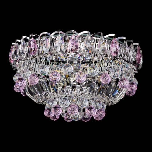 Люстра Астра Шар №3 Розовая в Кирове Гусь Хрустальный