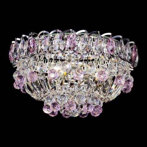 Люстра Астра Шар №3 Розовая в Кирове Гусь Хрустальный