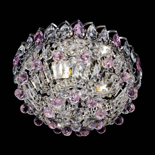 Люстра Астра Шар №3 Розовая в Кирове Гусь Хрустальный