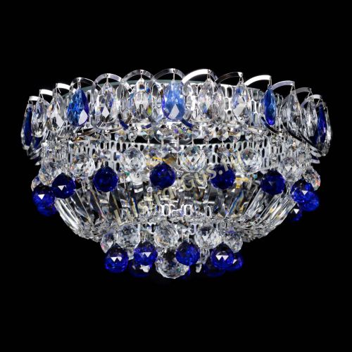 Люстра Астра Шар №3 Синяя в Кирове Гусь Хрустальный