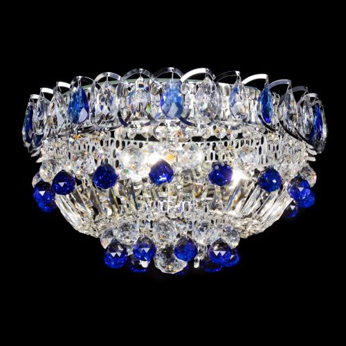 Люстра Астра Шар №3 Синяя в Кирове Гусь Хрустальный