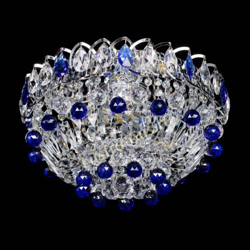 Люстра Астра Шар №3 Синяя в Кирове Гусь Хрустальный