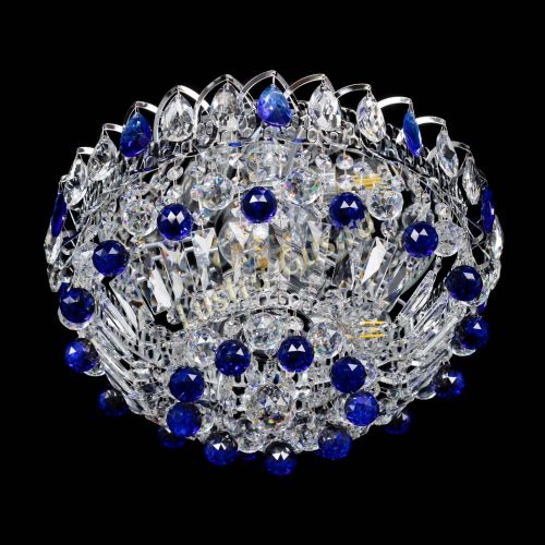 Люстра Астра Шар №3 Синяя в Кирове Гусь Хрустальный