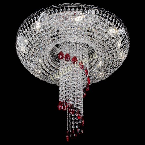 Люстра Диана №1 красная в Кирове Гусь Хрустальный