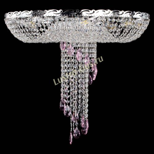 Люстра Диана №1 розовая в Кирове Гусь Хрустальный