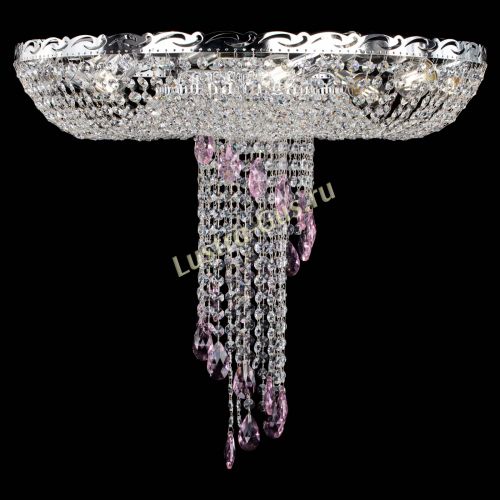 Люстра Диана №1 розовая в Кирове Гусь Хрустальный
