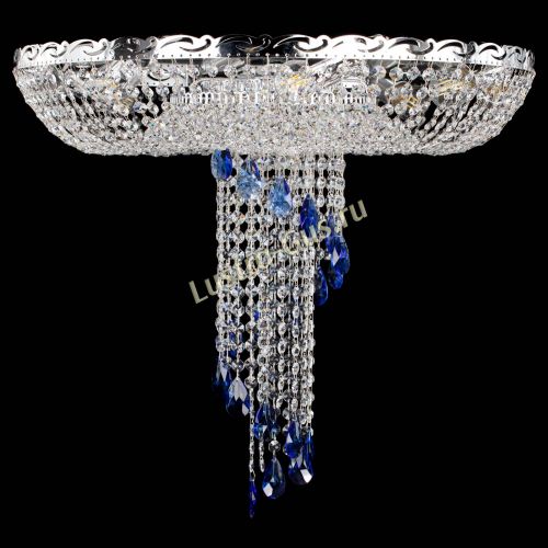 Люстра Диана №1 синяя в Кирове Гусь Хрустальный