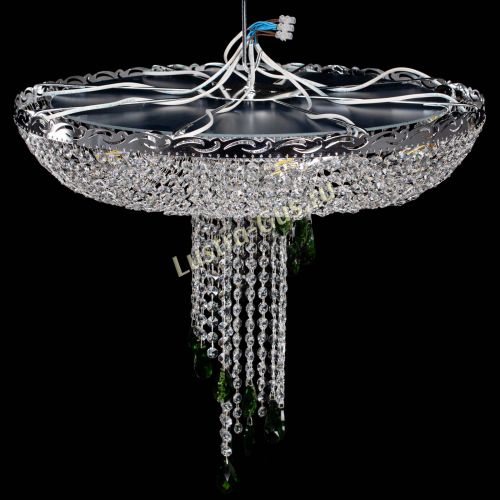 Люстра Диана №1 зеленая в Кирове Гусь Хрустальный