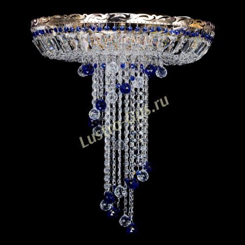 Люстра Диана №6 Шар 30 синяя в Кирове Гусь Хрустальный