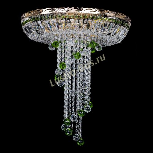 Люстра Диана №6 Шар 30 зеленая в Кирове Гусь Хрустальный