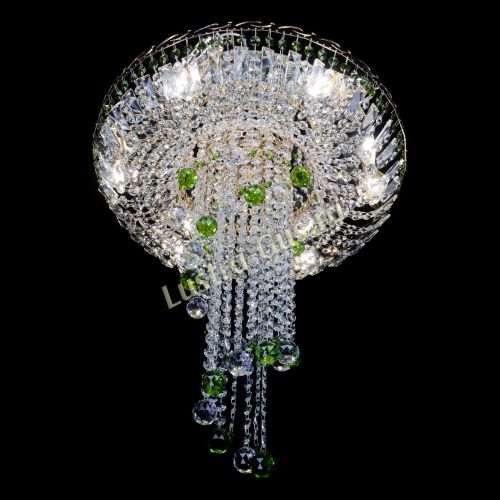 Люстра Диана №6 Шар 30 зеленая в Кирове Гусь Хрустальный