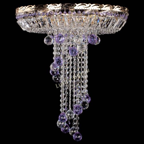Люстра Диана №6 Шар 40 фиолетовая в Кирове Гусь Хрустальный