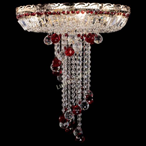 Люстра Диана №6 Шар 40 красная в Кирове Гусь Хрустальный